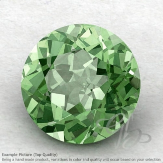 Green Amethyst Round Shape Calibrated Gemstones