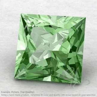 Green Amethyst Square Shape Calibrated Gemstones