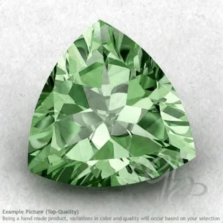 Green Amethyst Trillion Shape Calibrated Gemstones