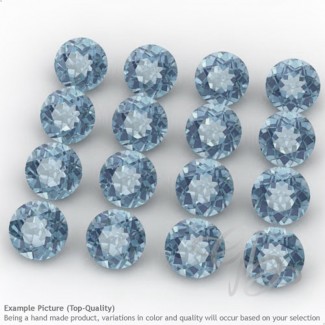 Aquamarine Round Shape Micro Gemstones