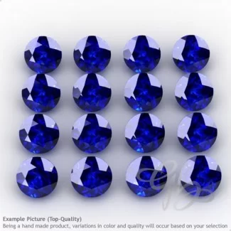 Lab Blue Sapphire Round Shape Micro Gemstones