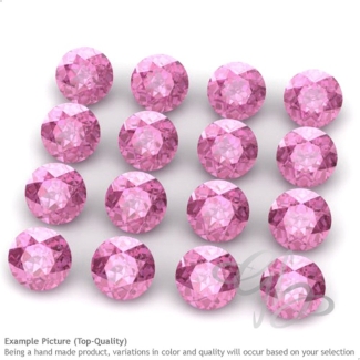 Lab Pink Sapphire Round Shape Micro Gemstones