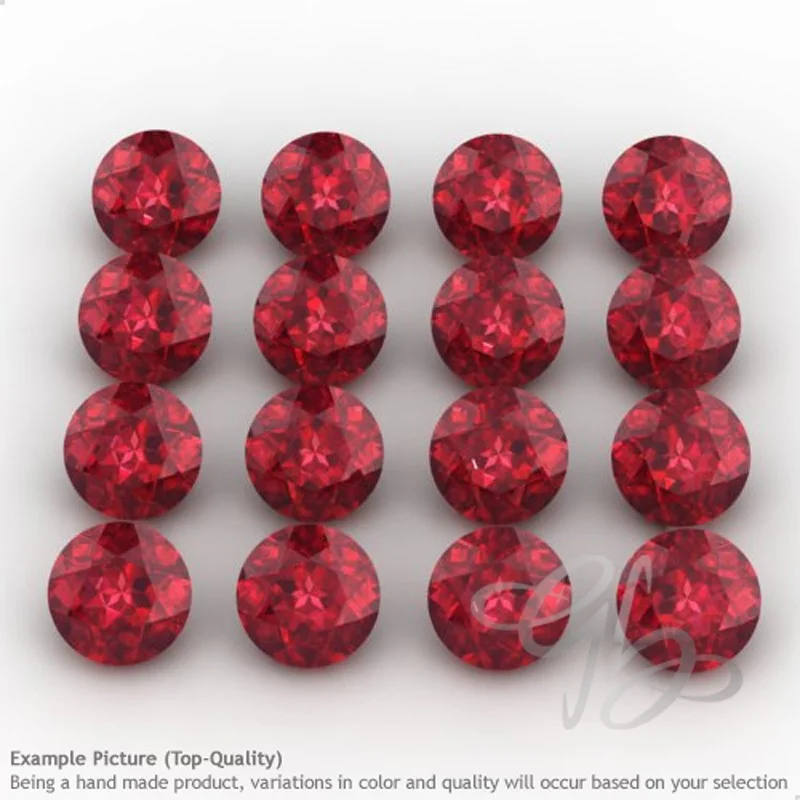 Lab Ruby Round Shape Micro Gemstones