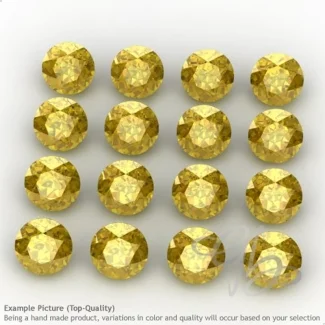 Lab Yellow Sapphire Round Shape Micro Gemstones