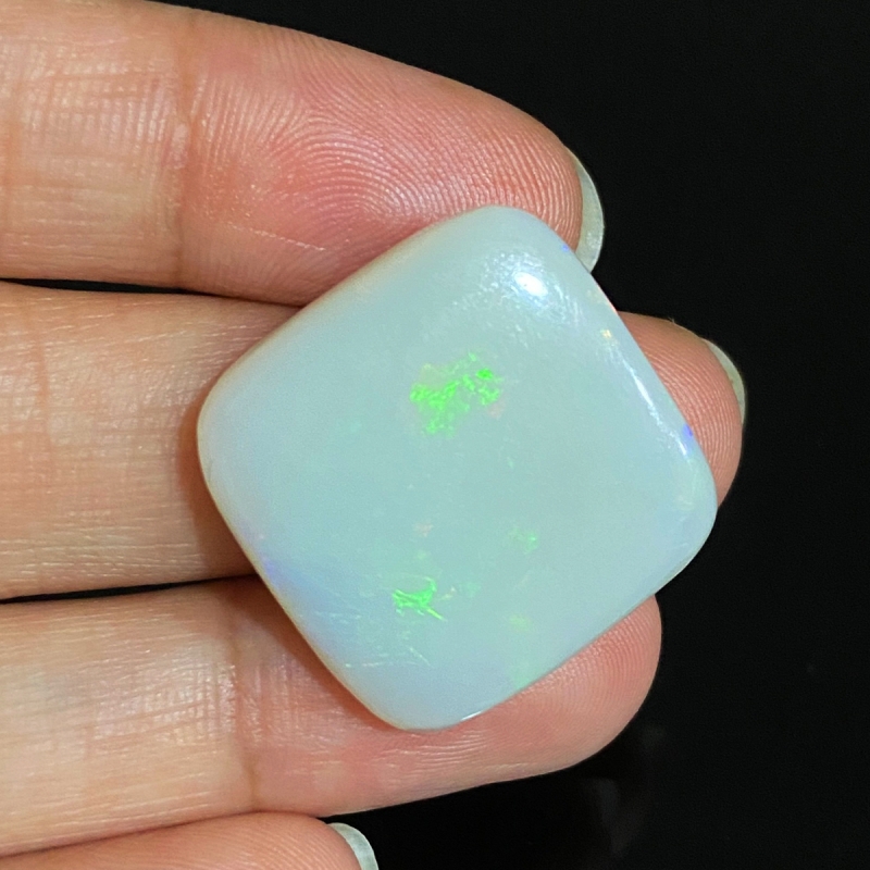 Australian Opal 21.92x21.77mm Smooth Square Cushion AA Loose Cabochon - 182756