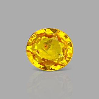 Yellow Sapphire 9.71x8.87mm Faceted Oval AA Grade Loose Gemstone - 158800