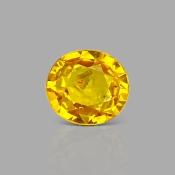 Yellow Sapphire 9.71x8.87mm Faceted Oval AA Grade Loose Gemstone - 158800