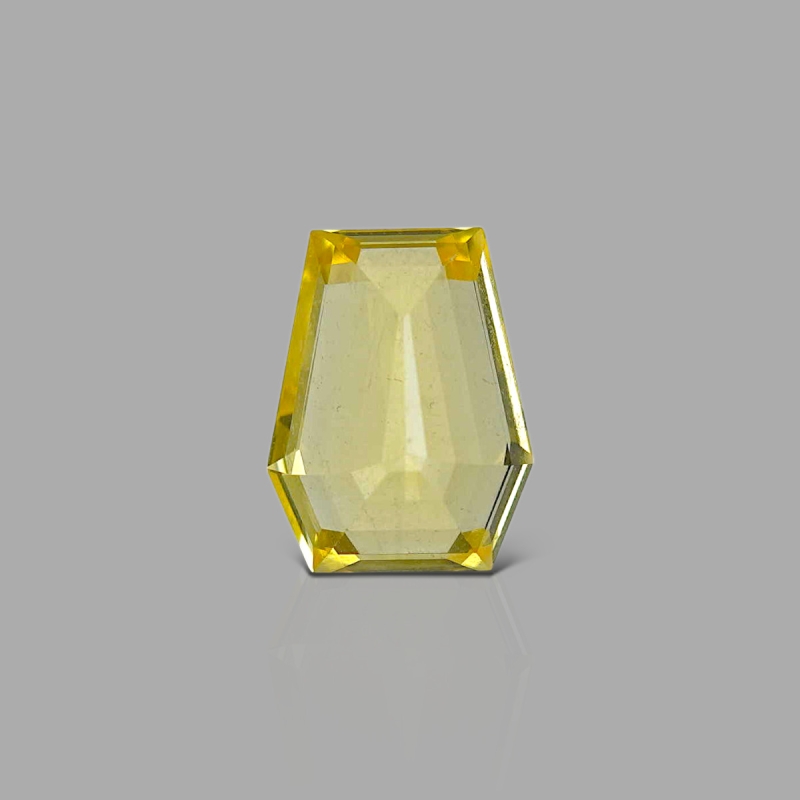 Yellow Sapphire 11.42x8.86x5.87mm Faceted Fancy AAA+ Loose Gemstone - PK-182910