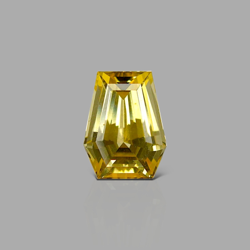 Yellow Sapphire 11.42x8.86x5.87mm Faceted Fancy AAA+ Loose Gemstone - PK-182910