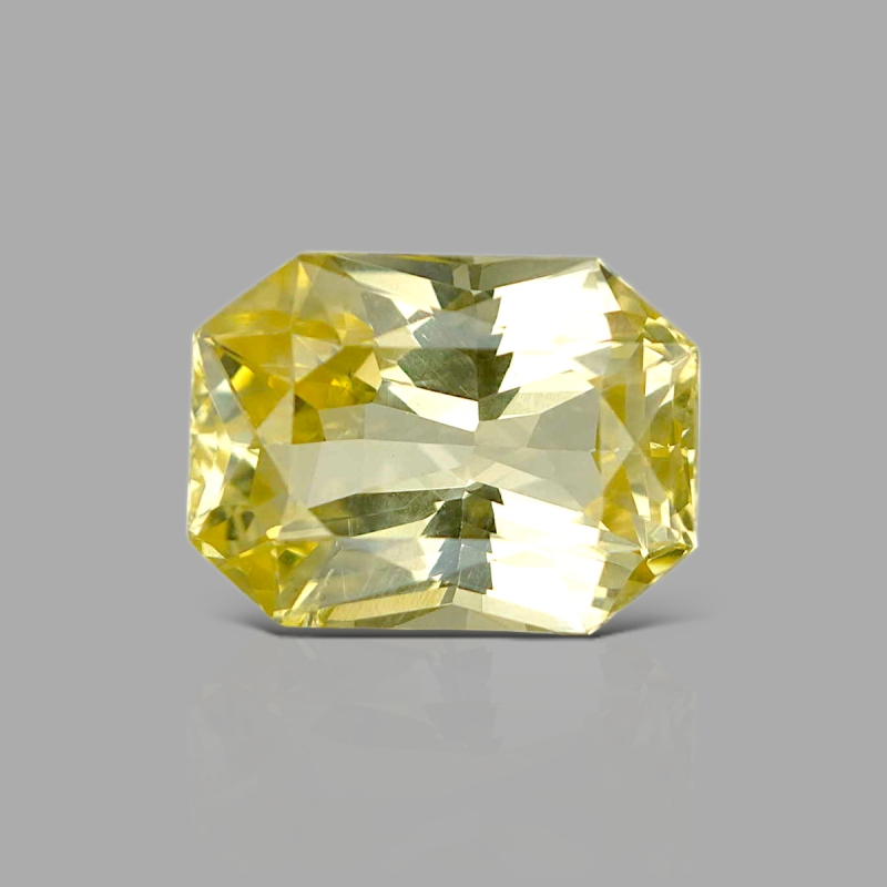 Yellow Sapphire 14.95x11.10x7.20mm Princess Cut Octagon AAA Loose Gemstone - PK-182909
