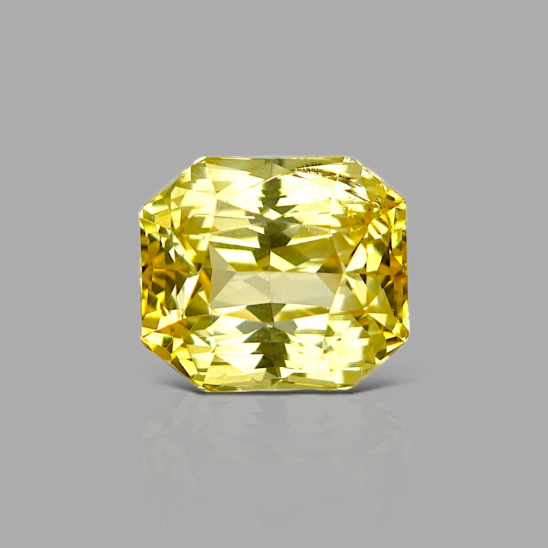Yellow Sapphire 12.24x10.69x8.51mm Step Cut Octagon AAA Loose Gemstone - PK-182922