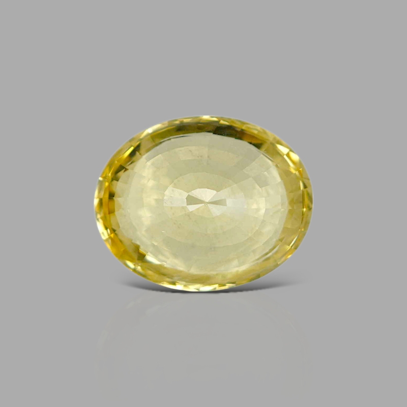 Yellow Sapphire 15.65x12.59x8.10mm Faceted Oval AAA Loose Gemstone - PK-182923