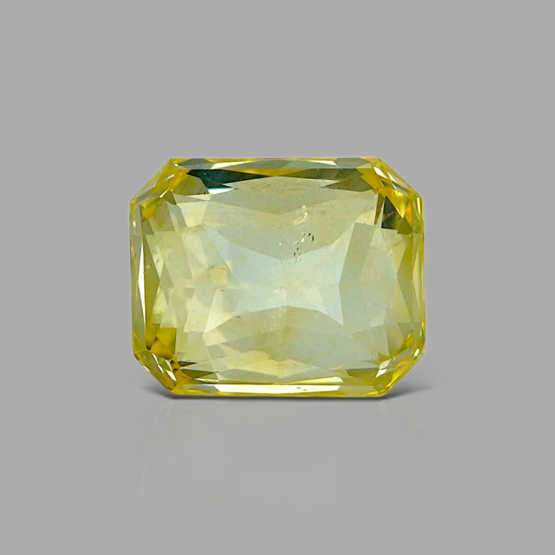 Yellow Sapphire 10.92x8.87x6.90mm Step Cut Octagon AA+ Loose Gemstone - 182675