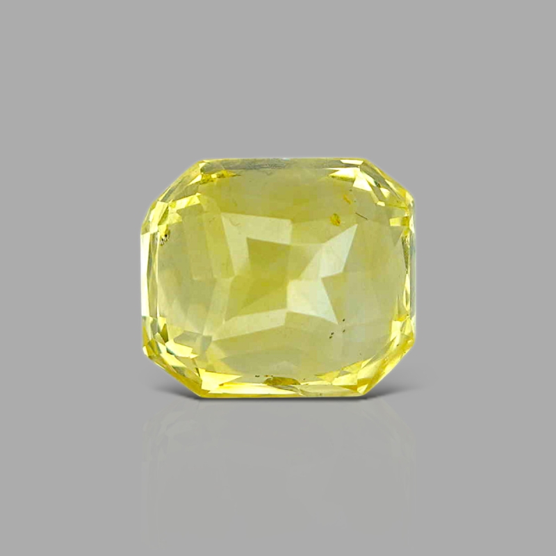 Yellow Sapphire 10.21x8.90x7.70mm Step Cut Octagon AA+ Loose Gemstone - 182632