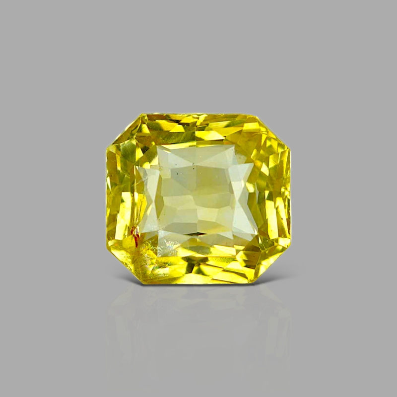 Yellow Sapphire 11.11x10.34x7.15mm Step Cut Octagon AA+ Loose Gemstone - 182631