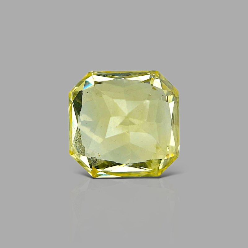 Yellow Sapphire 11.15x10.74x8.20mm Step Cut Octagon AA+ Loose Gemstone - 182630
