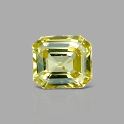 Yellow Sapphire 11.28x9.92x6.5mm Step Cut Octagon AA+ Loose Gemstone - 182615