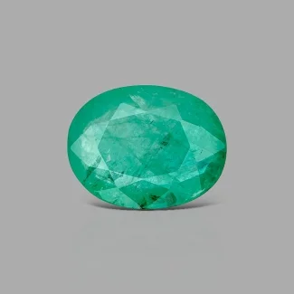 Emerald 15.43x12.12x5.10mm Faceted Oval A Loose Gemstone - AE-182490