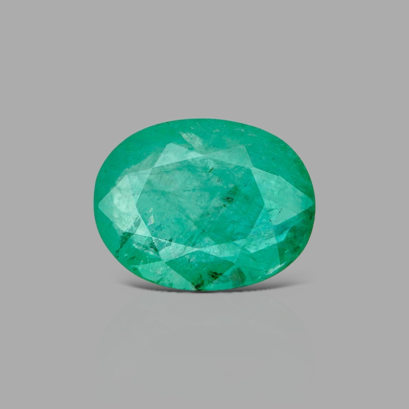 Emerald 15.43x12.12x5.10mm Faceted Oval A Loose Gemstone - AE-182490