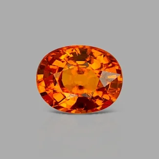 Spessartite Garnet 6.67x8.42mm Faceted Oval AAA+ Grade Loose Gemstone - 153599