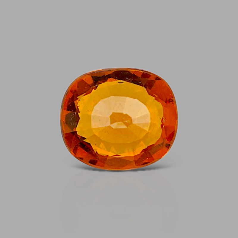 Spessartite Garnet 6.96x7.97mm Faceted Cushion AA+ Grade Loose Gemstone - 153606