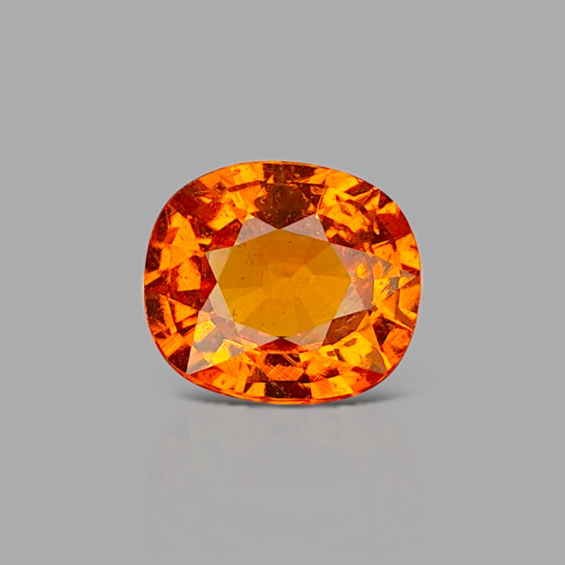 Spessartite Garnet 6.96x7.97mm Faceted Cushion AA+ Grade Loose Gemstone - 153606