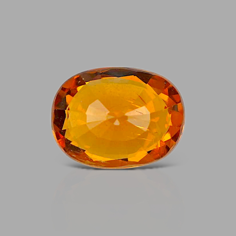 Spessartite Garnet 6.78x8.92mm Faceted Cushion AAA Grade Loose Gemstone - 153607