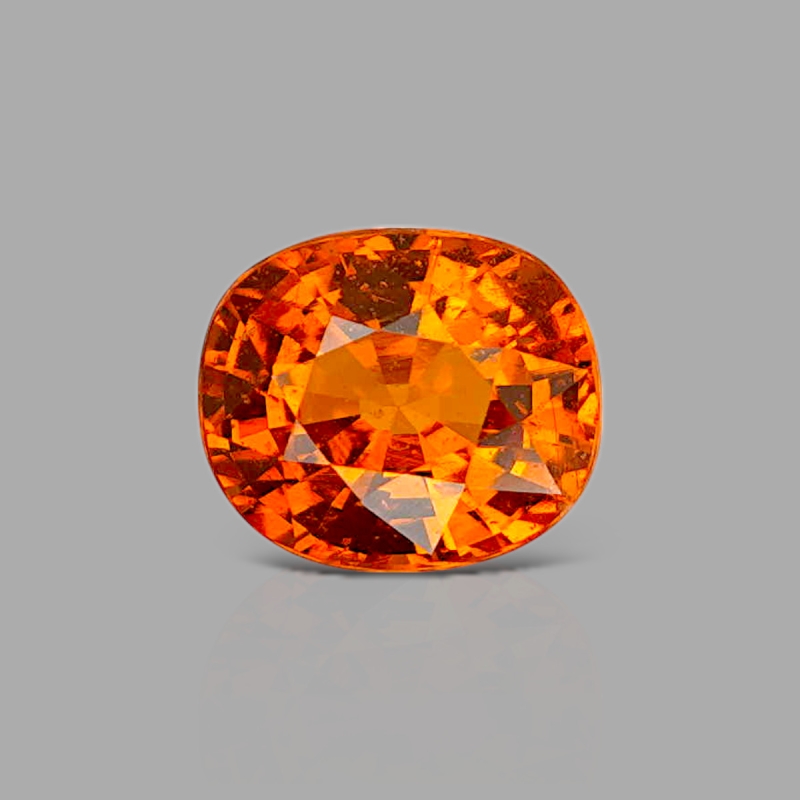 Spessartite Garnet 7.28x8.52mm Faceted Cushion AA+ Grade Loose Gemstone - 153609