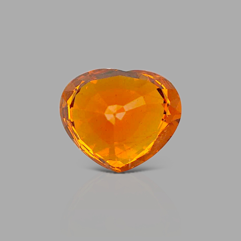 Spessartite Garnet 7.76x9.13mm Faceted Heart AA+ Grade Loose Gemstone - 153638