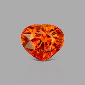 Spessartite Garnet 7.76x9.13mm Faceted Heart AA+ Grade Loose Gemstone - 153638