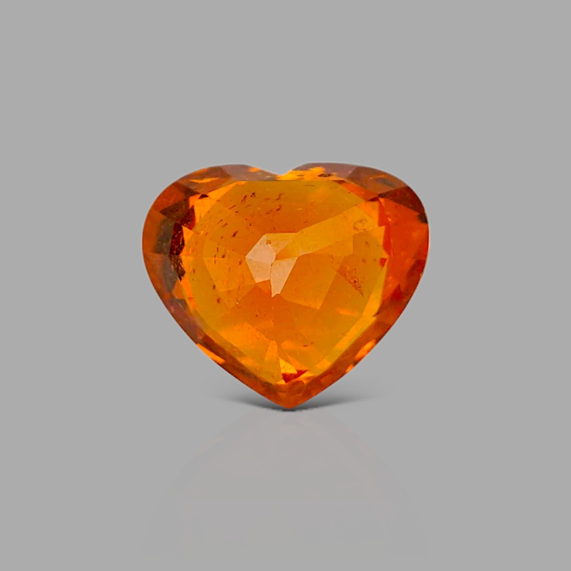 Spessartite Garnet 10.58x12.35mm Faceted Heart AA+ Grade Loose Gemstone - 153640
