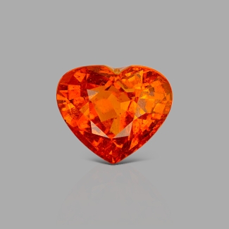 Spessartite Garnet 10.58x12.35mm Faceted Heart AA+ Grade Loose Gemstone - 153640