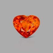 Spessartite Garnet 10.58x12.35mm Faceted Heart AA+ Grade Loose Gemstone - 153640