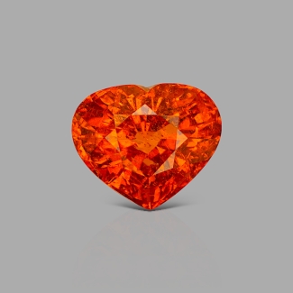 Spessartite Garnet 10.87x12.84mm Faceted Heart AA Grade Loose Gemstone - 153641