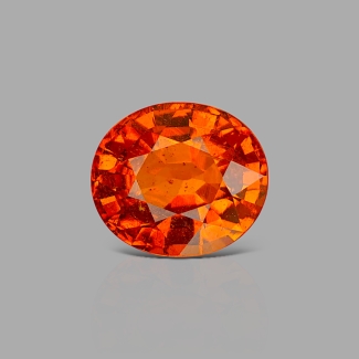Spessartite Garnet 10.75x12.35mm Faceted Oval AA+ Grade Loose Gemstone - 153642