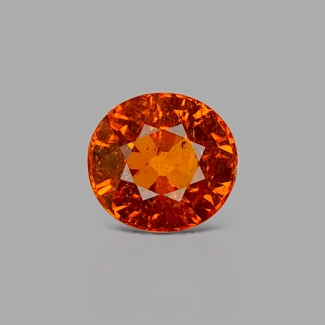 Spessartite Garnet 7.34x6.82mm Faceted Oval A+ Grade Loose Gemstone - 157563