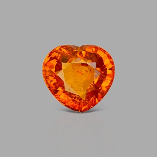 Spessartite Garnet 7.04mm Faceted Heart AA+ Grade Loose Gemstone - 157572