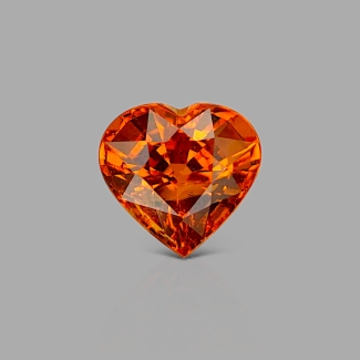 Spessartite Garnet 7.16mm Faceted Heart AAA Grade Loose Gemstone - 157575