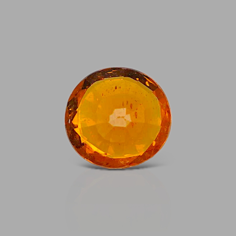 Spessartite Garnet 7.09x6.84mm Faceted Oval AA+ Grade Loose Gemstone - 157592