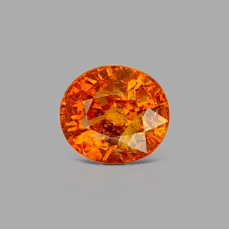 Spessartite Garnet 7.41x6.62mm Faceted Oval A+ Grade Loose Gemstone - 157601