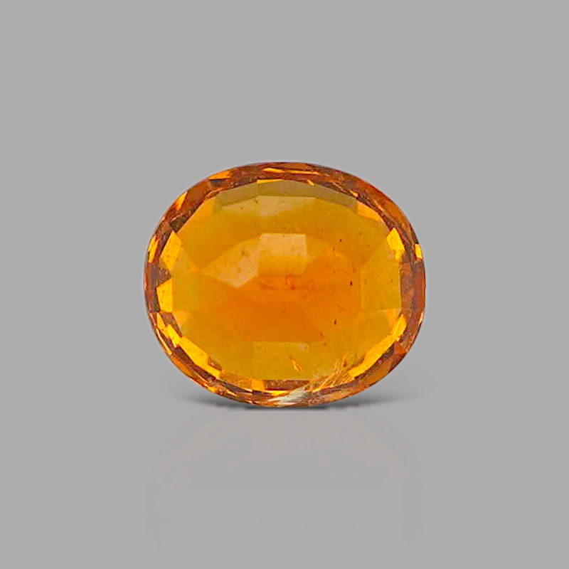 Spessartite Garnet 7.24x6.29mm Faceted Oval AA+ Grade Loose Gemstone - 157603