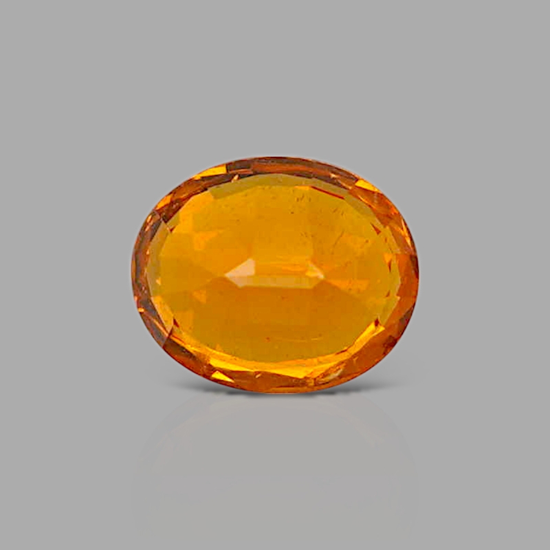 Spessartite Garnet 7.35x6.06mm Faceted Oval AA+ Grade Loose Gemstone - 157606