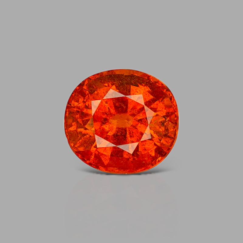 Spessartite Garnet 7.98x7.33mm Faceted Oval AA Grade Loose Gemstone - 157617