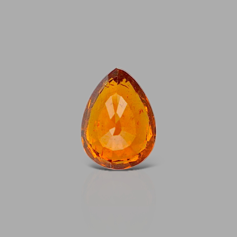 Spessartite Garnet 9.45x7.01mm Faceted Pear AA Grade Loose Gemstone - 157624
