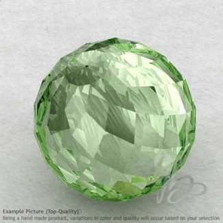 Green Amethyst Round Shape Calibrated Beads