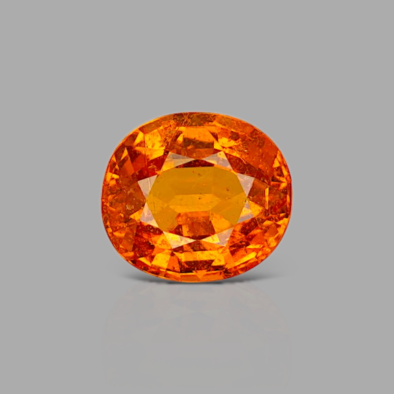 Spessartite Garnet 7.98x7.06mm Faceted Oval AA+ Grade Loose Gemstone - 157627