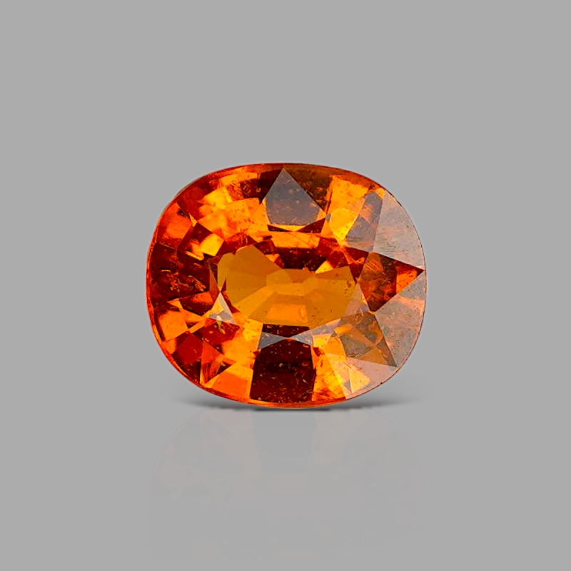 Spessartite Garnet 8.04x9.26mm Faceted Cushion AA+ Grade Loose Gemstone - 153604