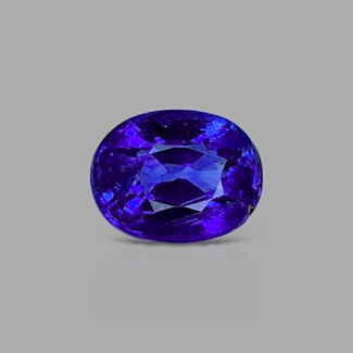 Blue Sapphire 6.29x4.86mm Faceted Oval AA+ Grade Loose Gemstone - 157662