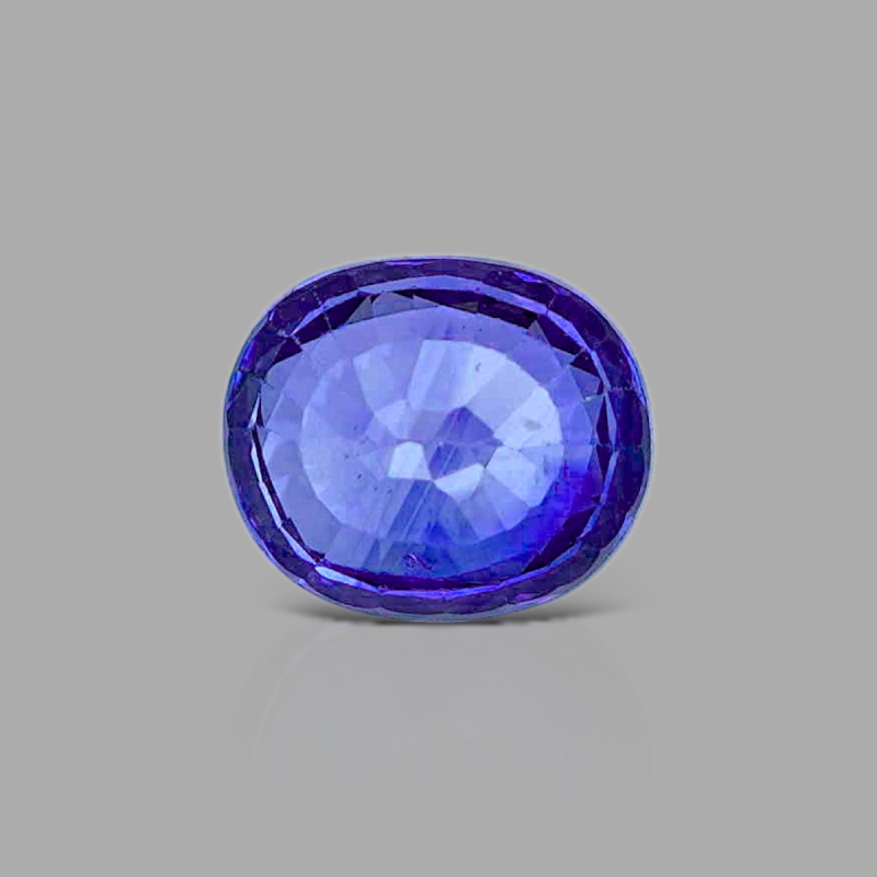Blue Sapphire 8.15X6.94mm Faceted Oval AA+ Grade Loose Gemstone - 157676