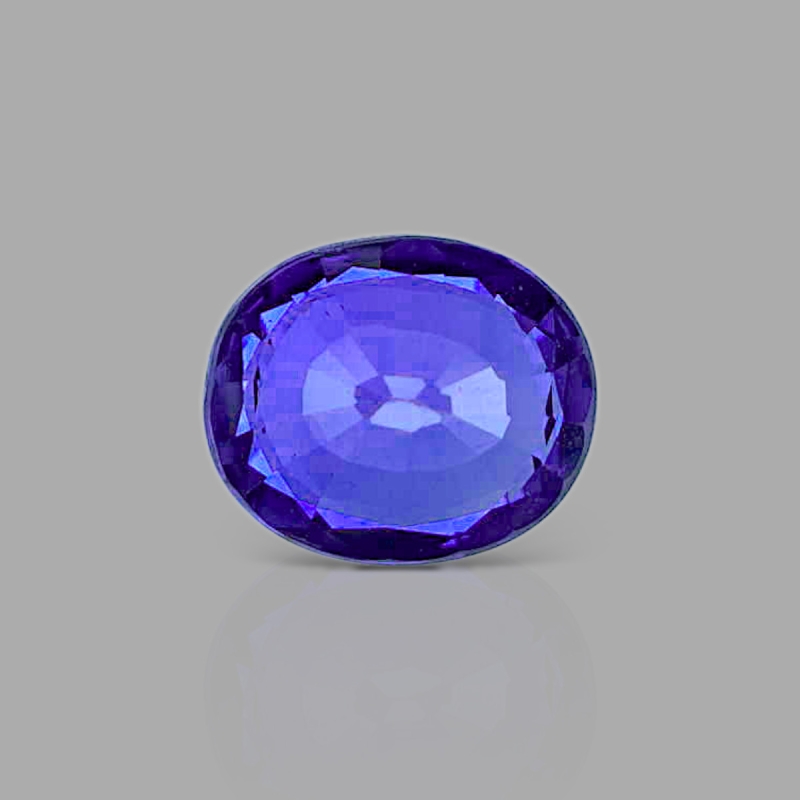 Blue Sapphire 7.02x5.91mm Faceted Cushion AAA+ Grade Loose Gemstone - 157685